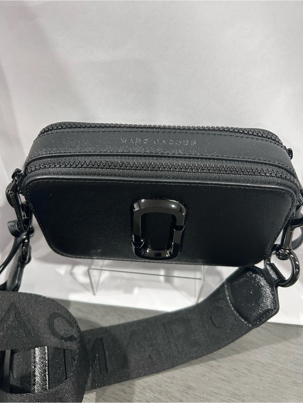 Marc Jacobs Black Double J Crossbody Camera Bag NWOT